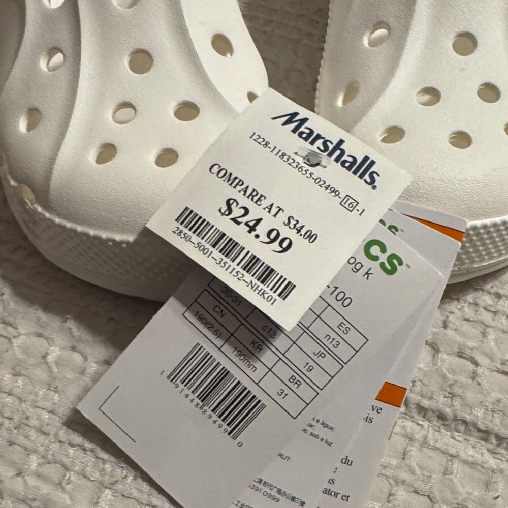 CROCS Kids Classic Clog - White - Picture 6 of 6